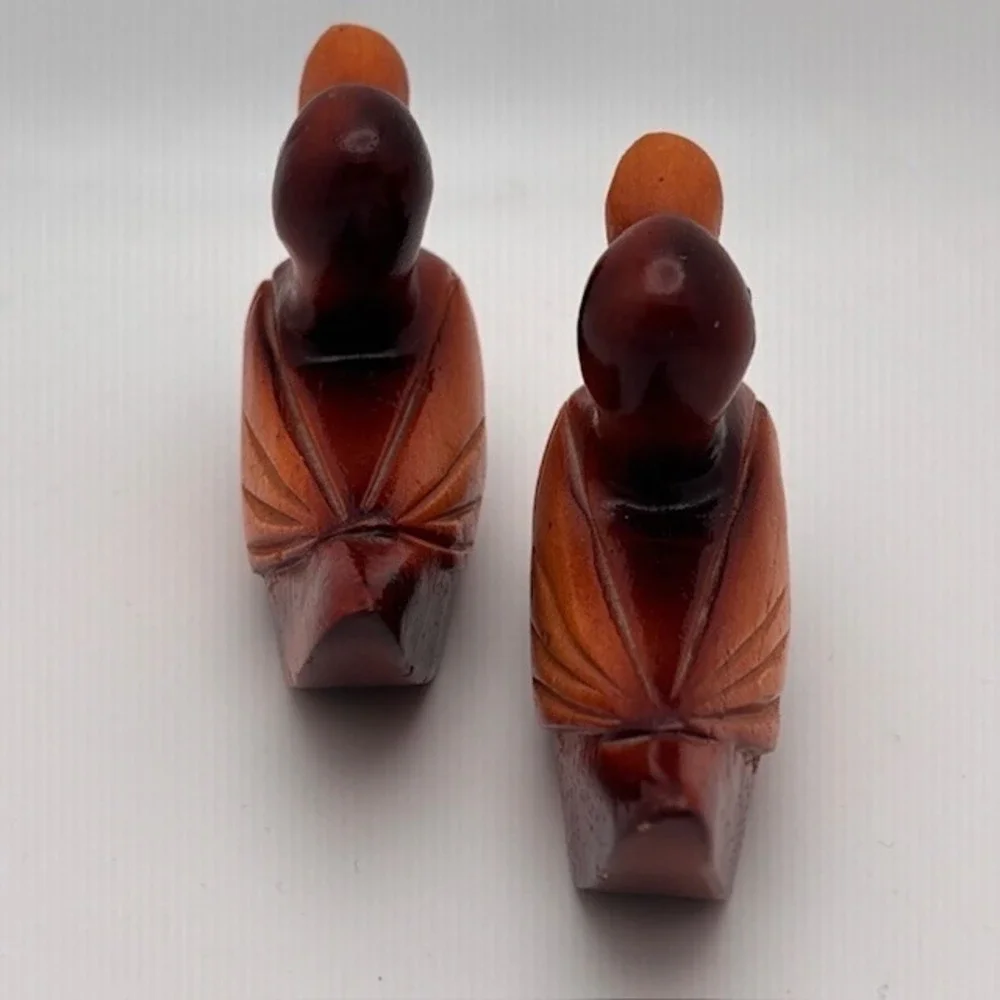 Hand‎ Carved Wooden Ducks Decoy Mallard Stained Vintage Rare Set